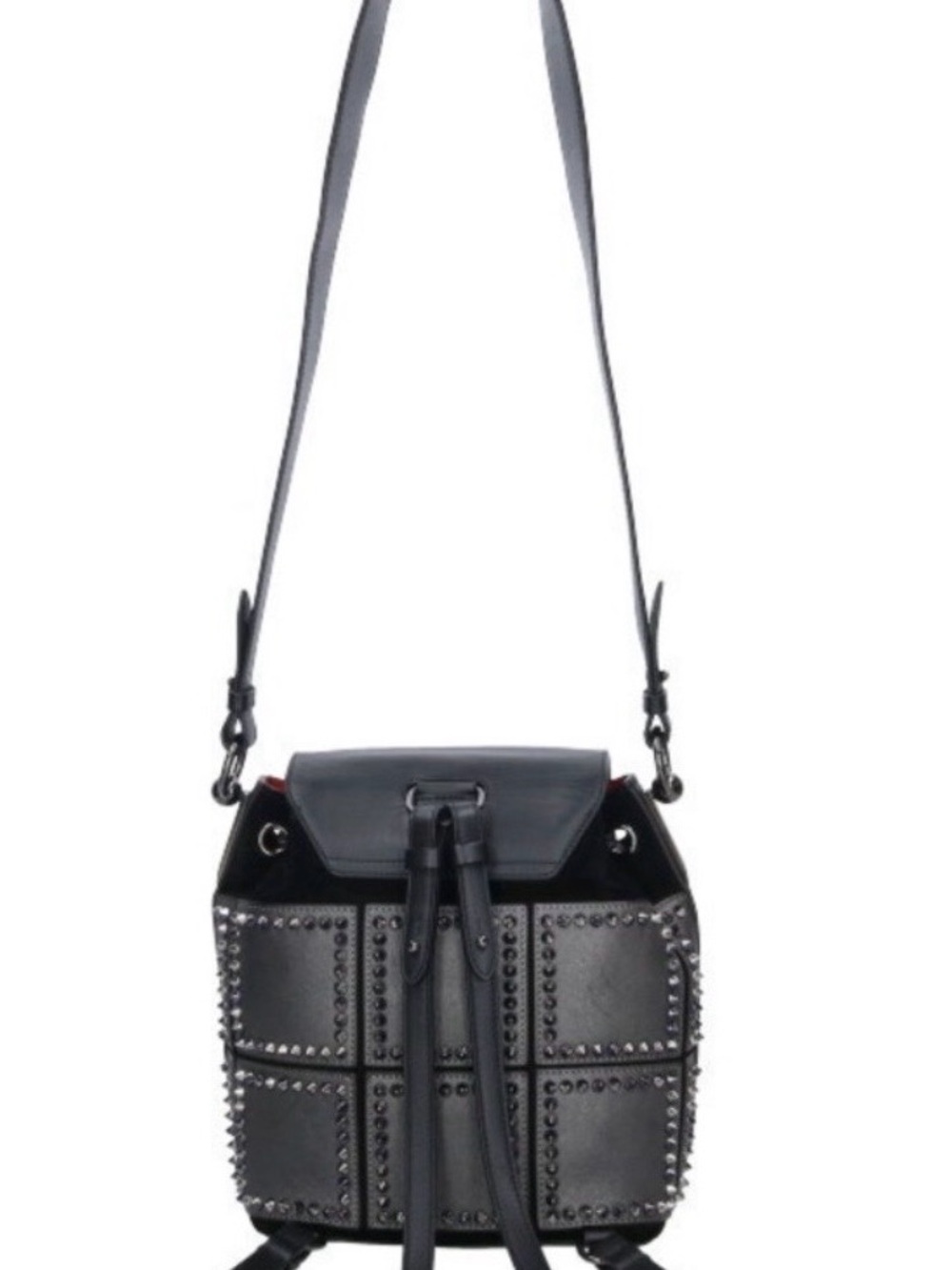 Christian Louboutin Black Studded Leather Backpack - Picture 6 of 9